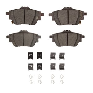 Nissan Sentra Brake Pads - Rear - R1 Concepts - R1 Ceramic Pads & Hardware Kit - `20-`25